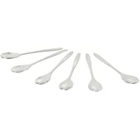 Delys-By-Verceral Café Creme Set de Cucharitas- Acero Inoxidable- Plateado- 5x3x18 cm- 6 Unidades